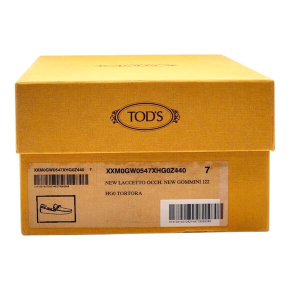 Tod's City Gommino Driving Men's Suede Loafers Taupe UK 7 US 8.5 - NWB $695 - Picture 8 of 8